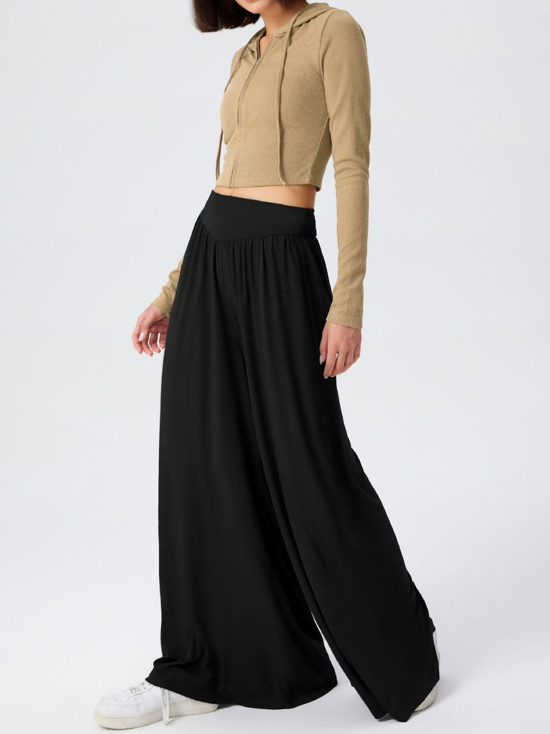 High Waist Wide Leg Pants