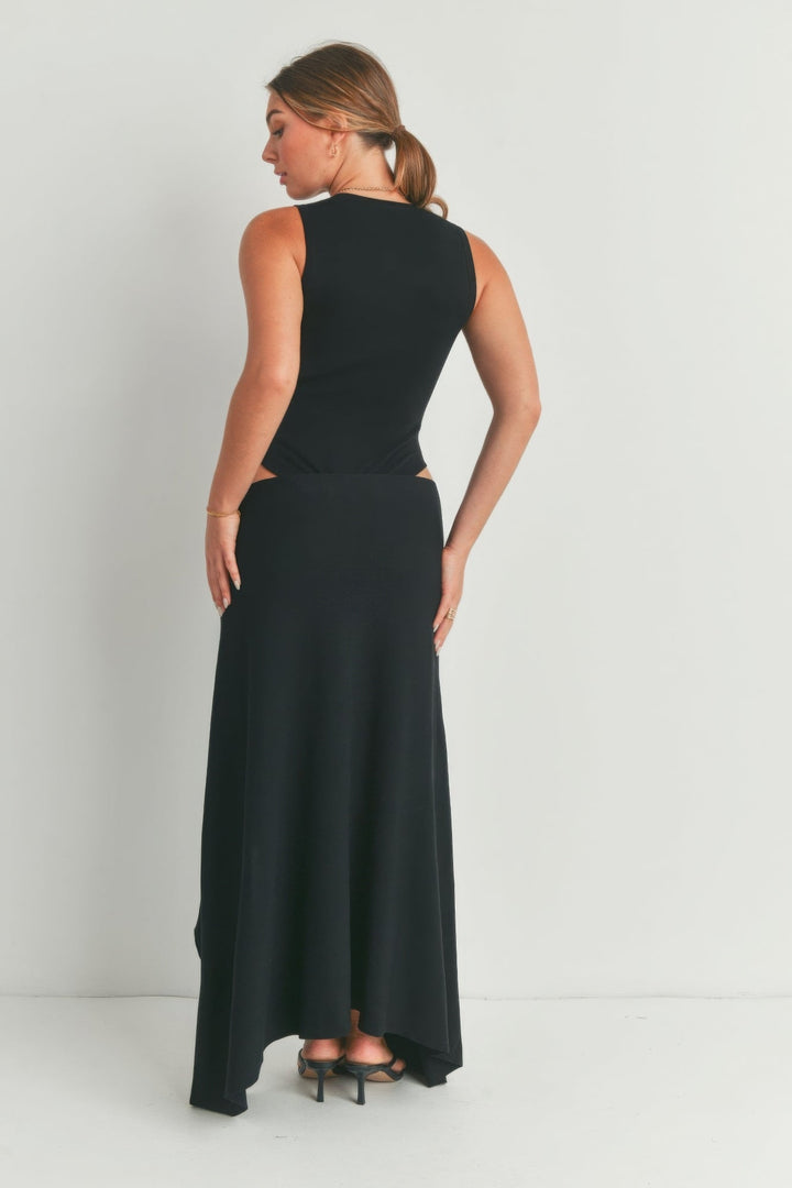 Maxi Dress With Slit - GirlSavvi