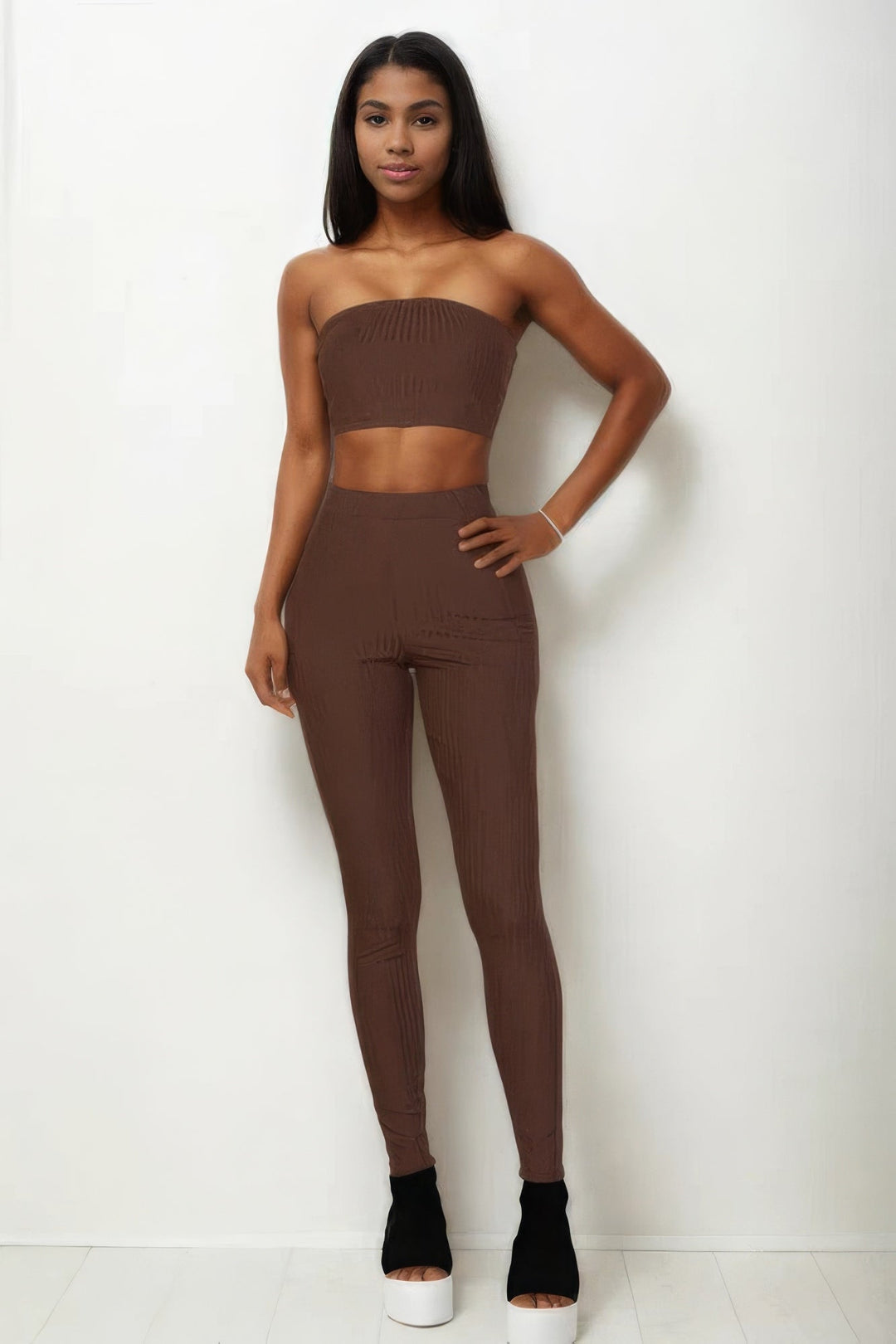 Ribbed Tube Top & Leggings Set - GirlSavvi