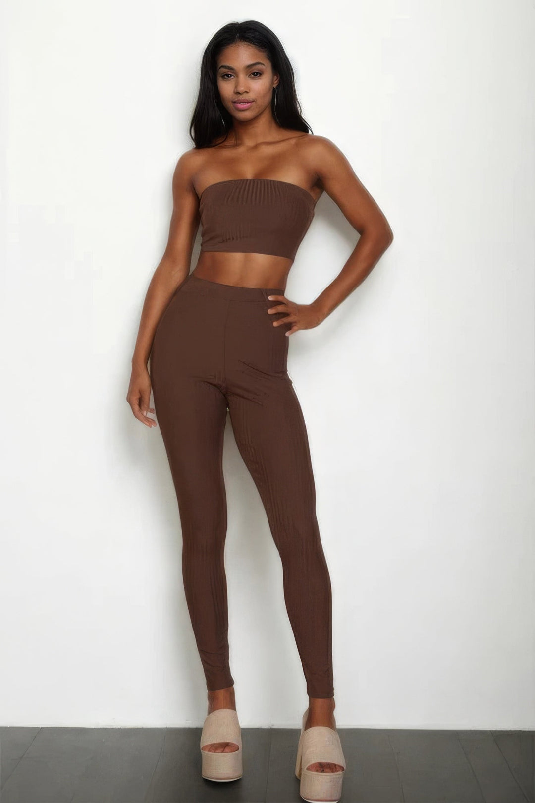 Ribbed Tube Top & Leggings Set - GirlSavvi