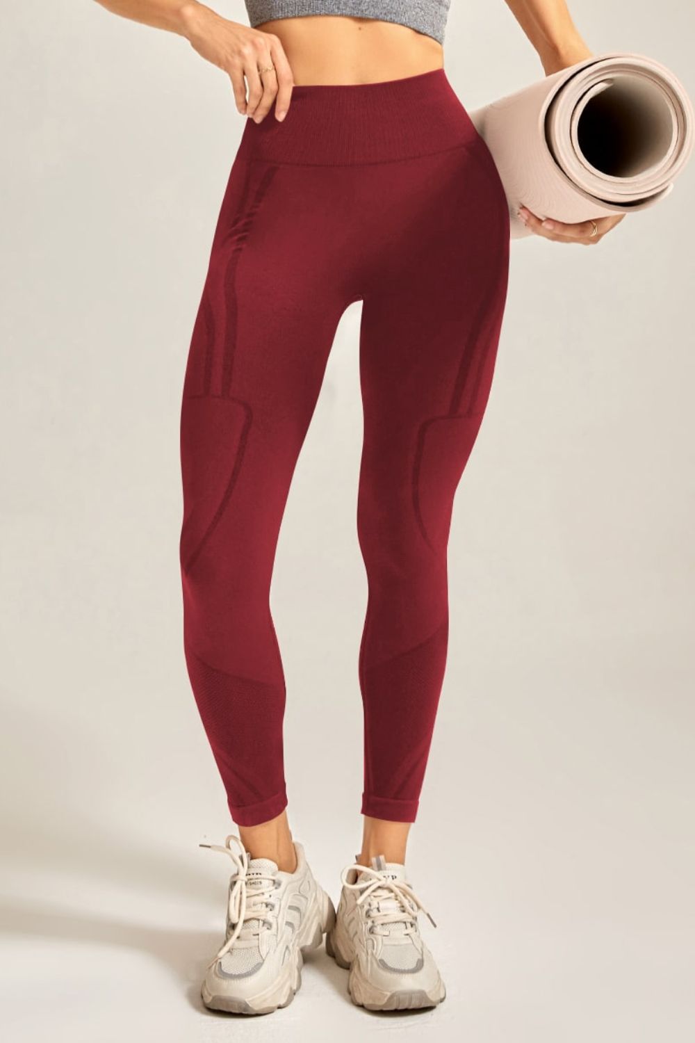 Wide Waistband Long Active Pants - GirlSavvi