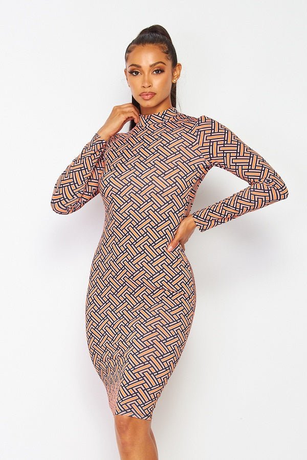 Women's - Bianca Body Con Dress - GirlSavvi