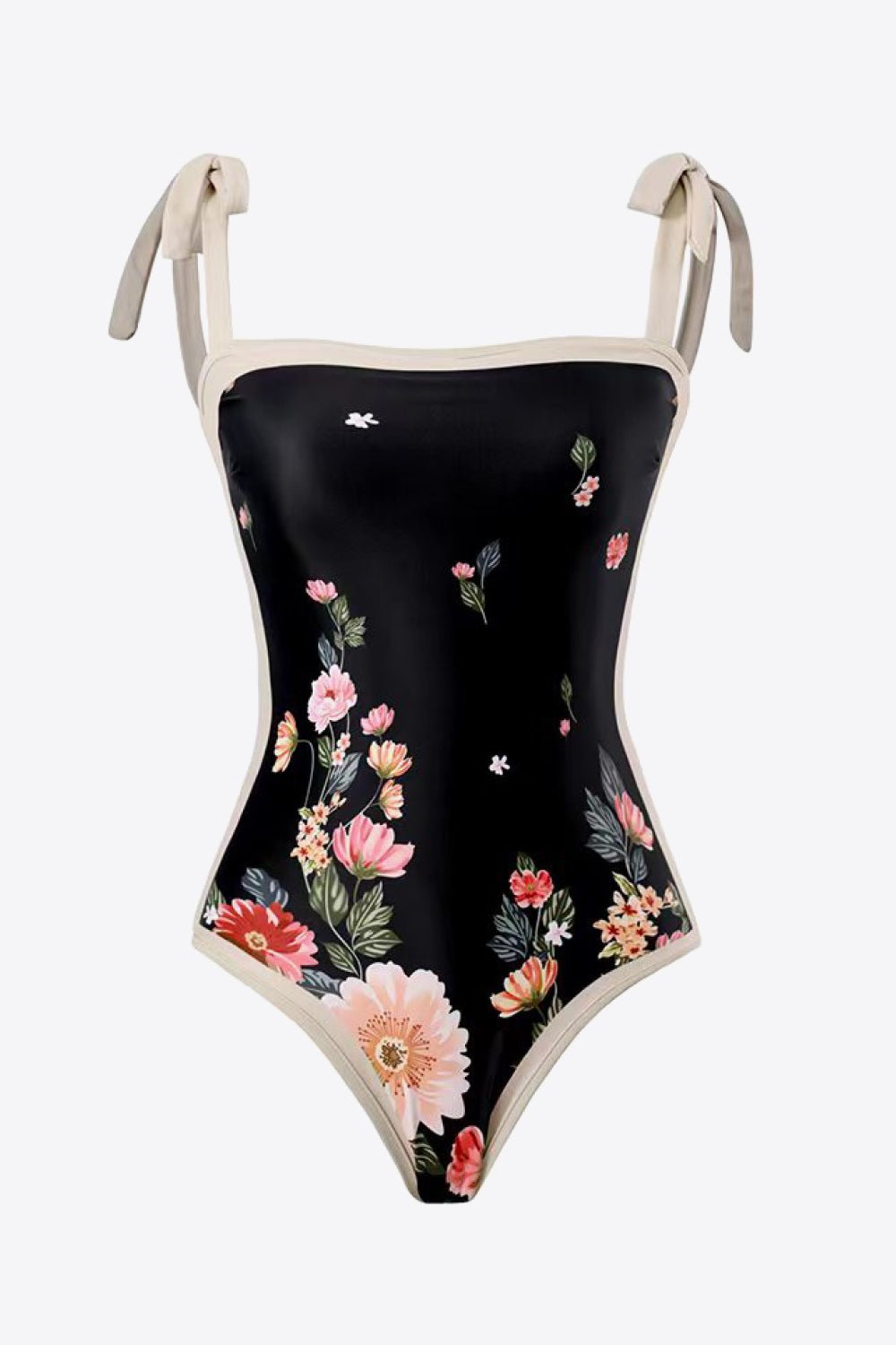 Women's Floral Tie - Shoulder Two - Piece Swim Set - GirlSavvi