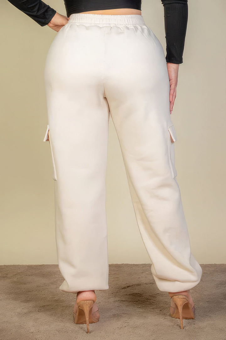 Women’s Plus Size Side Pocket Drawstring Waist Sweatpants - GirlSavvi