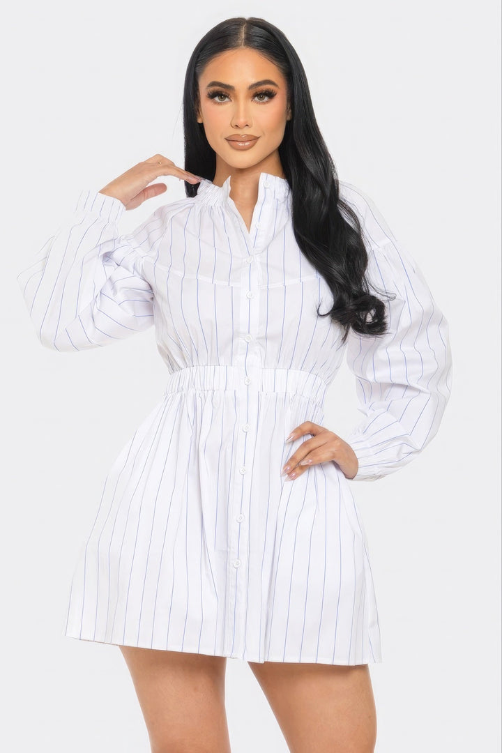 Women’s Striped Mini Dress - GirlSavvi