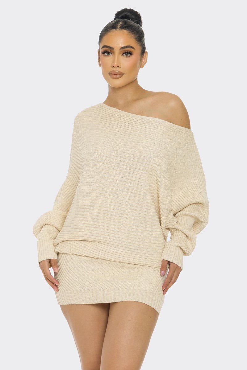 Women’s Sweater Mini Dress - GirlSavvi
